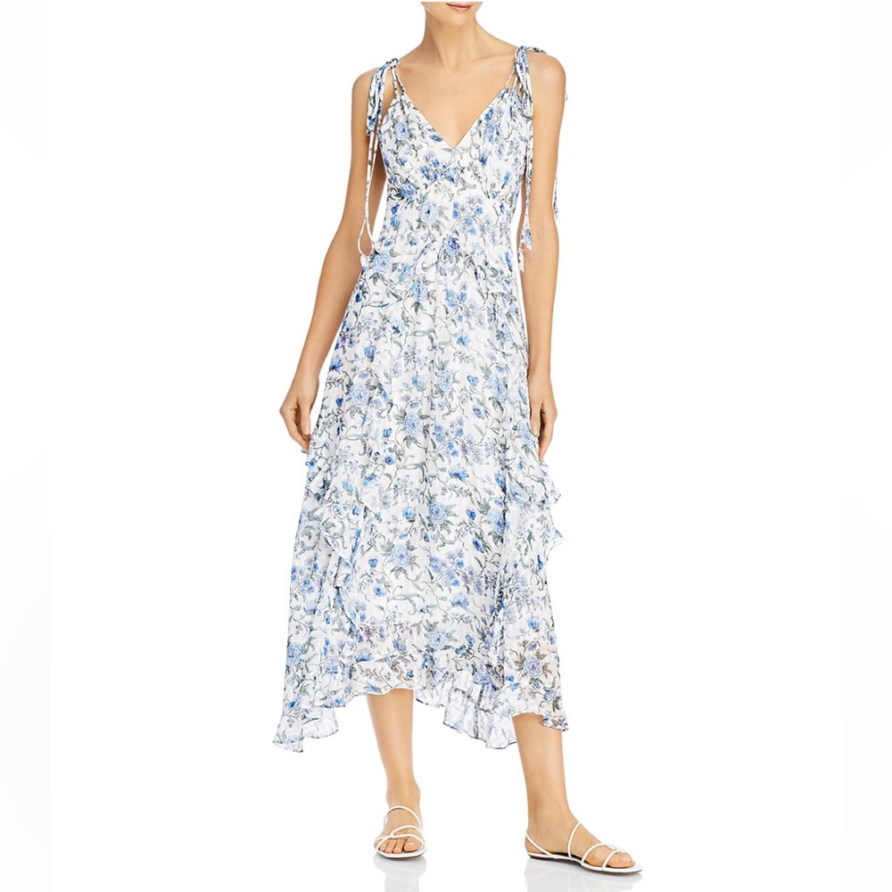 Rebecca Taylor Esmee Ruffled Midi Dress